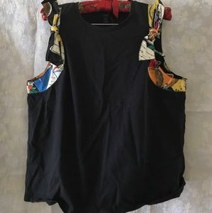 JCrew Black Sleeveless Shirt